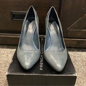 French Connection Women's High Heels Shoes Teal Pumps Size 9 - Original Box